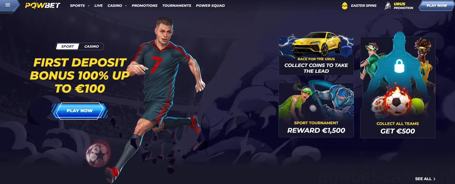 Powbet Casino Welkomstbonus